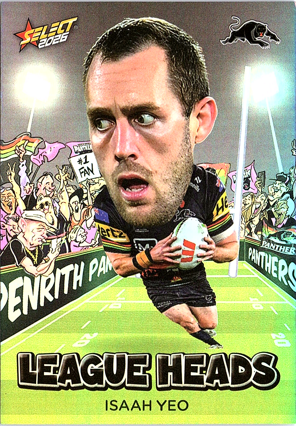 2026 Select NRL League Heroes Isaah Yeo League Heads LH96 NM