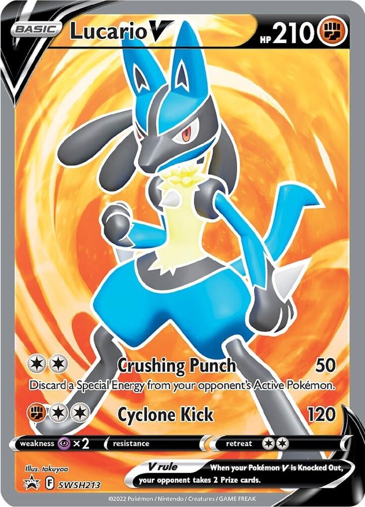 Lucario V Promo SWSH: Sword & Shield Promo Cards SWSH213 NM