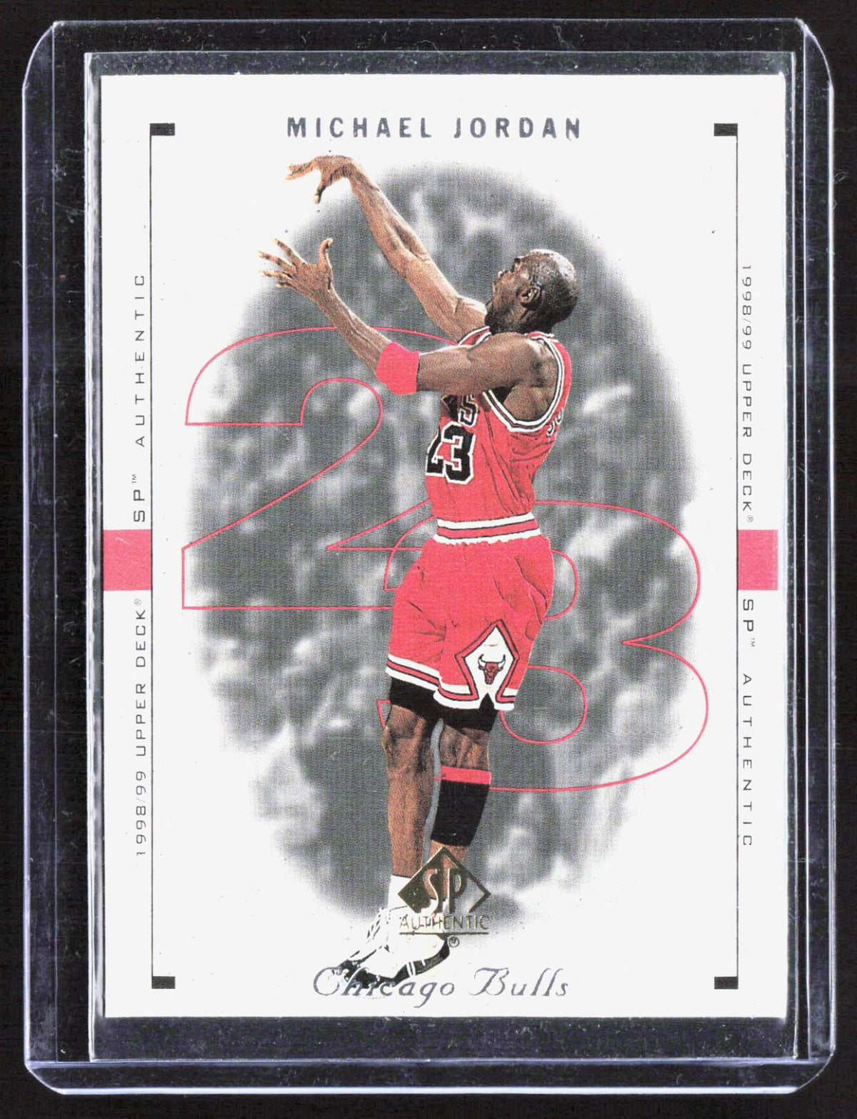 1998-99 SP Authentic Michael Jordan 9 Basketball Chicago Bulls