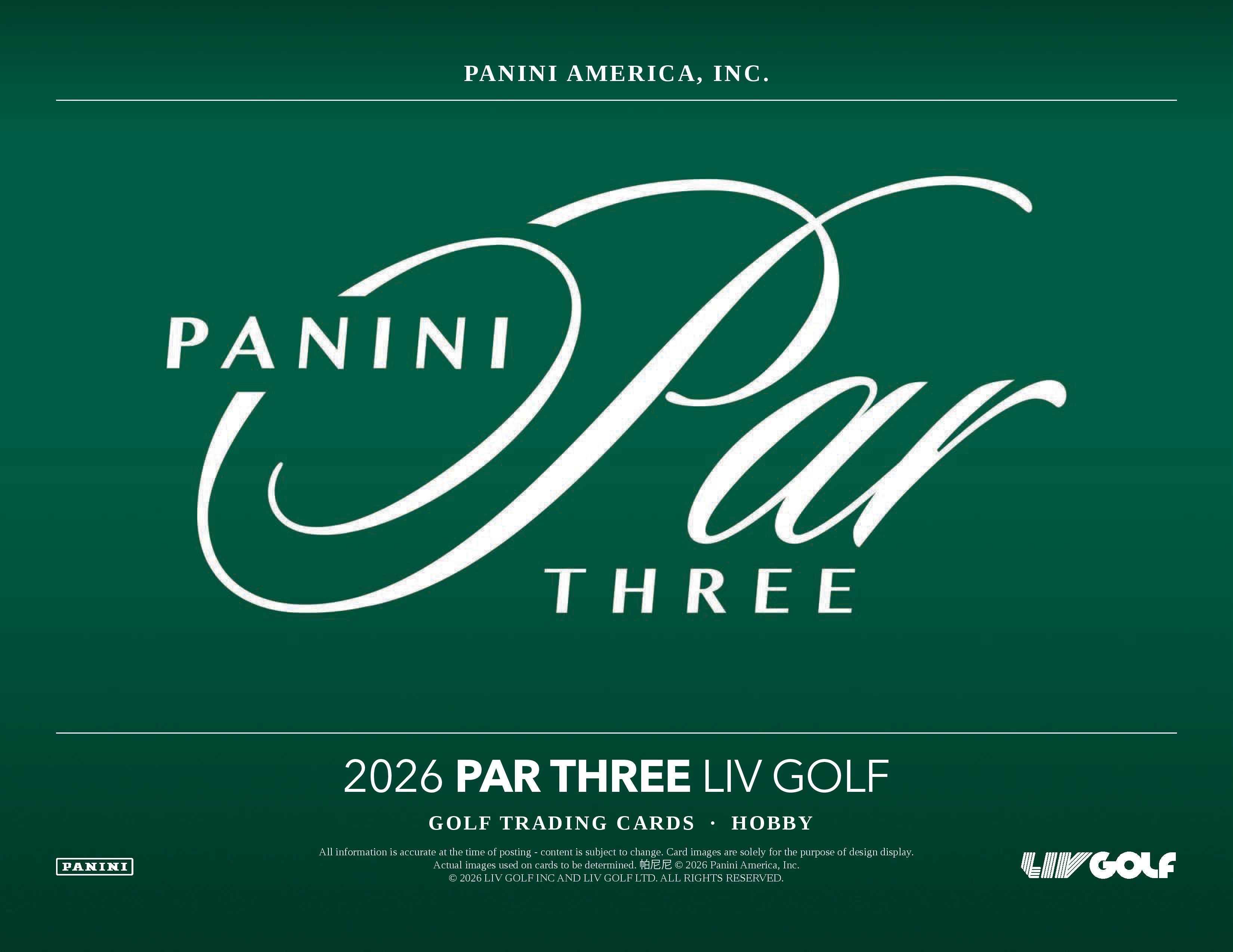 2026 Panini Par Three LIV Golf card preview