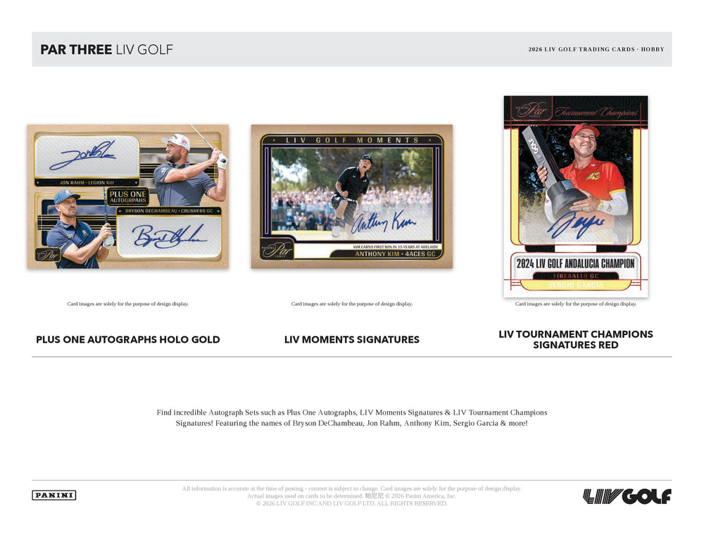 2026 Panini Par Three LIV Golf card preview