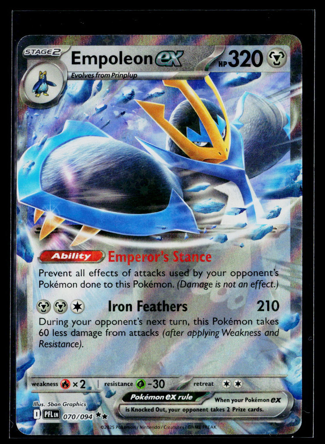 Empoleon ex PFL 070/094 Holo NM