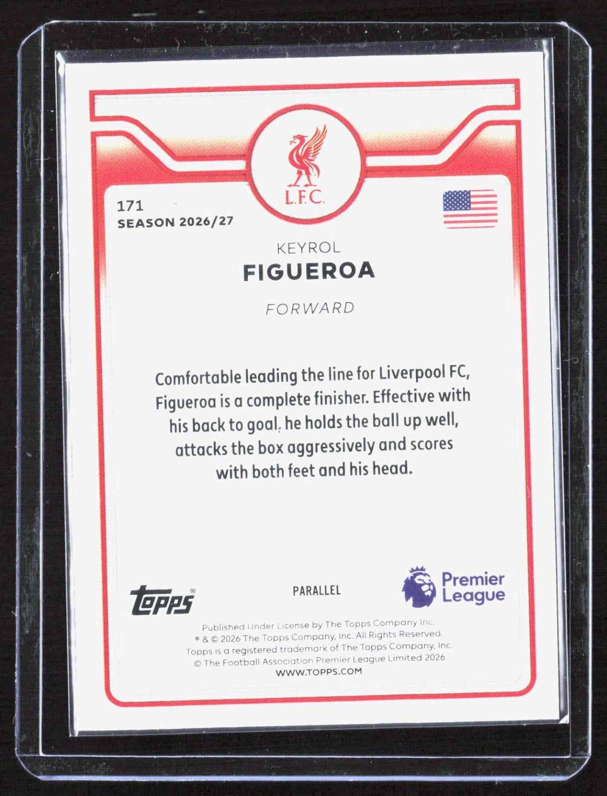 2026-27 Topps Flagship Premier League - Blue Voltage Keyrol Figueroa 171