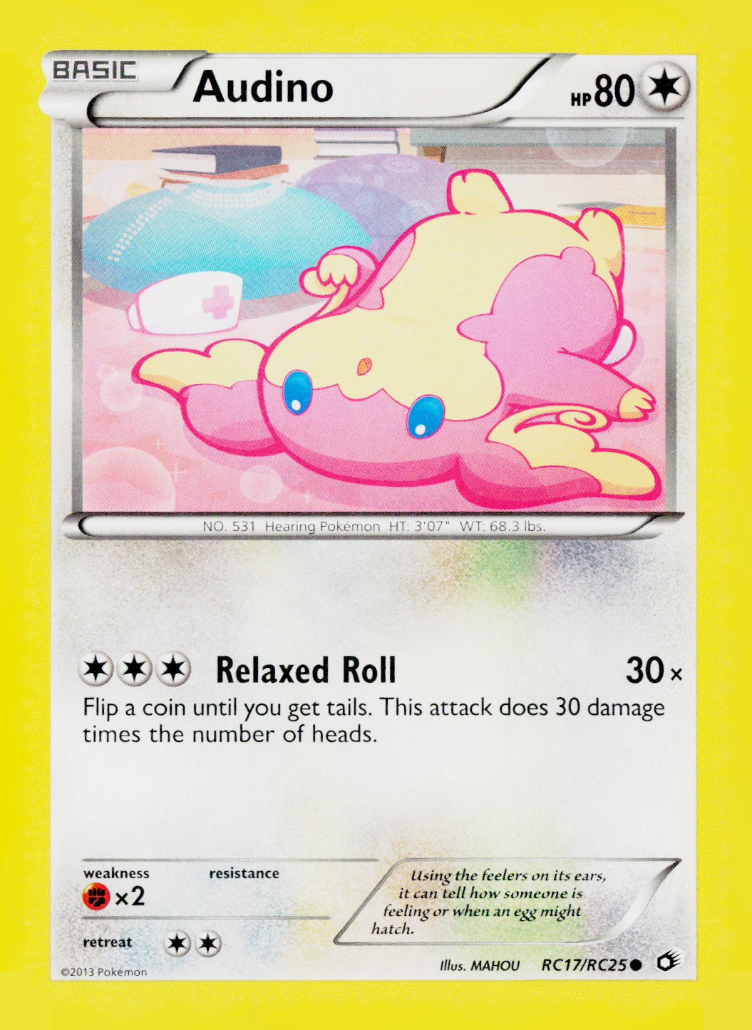 Audino Holo Legendary Treasures: Radiant Collection RC17/RC25 LP
