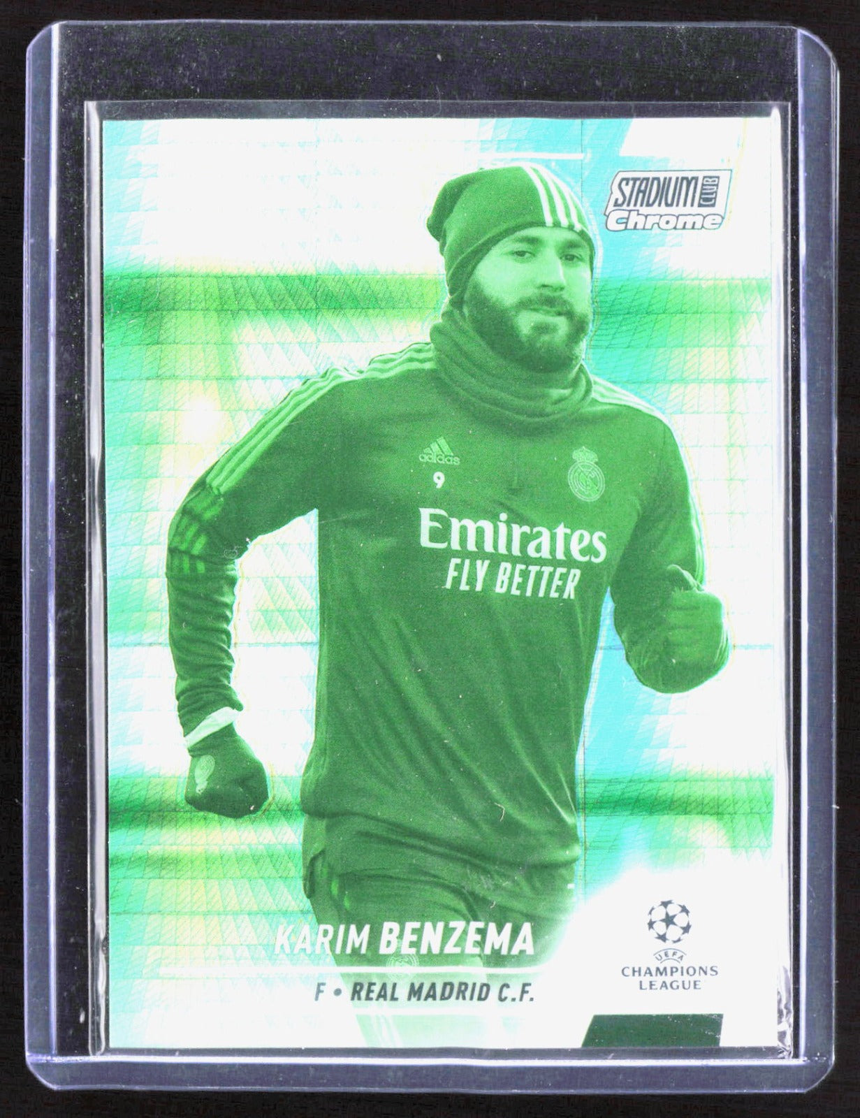 2021-22 Stadium Club Chrome UEFA UCL - Night Vision Prism Refractor Benzema/175