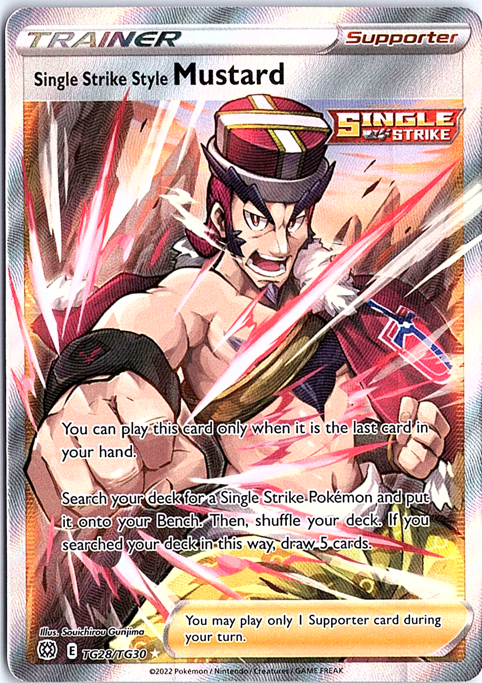 Single Strike Style Mustard Ultra Rare Brilliant Stars TG28/TG30 NM