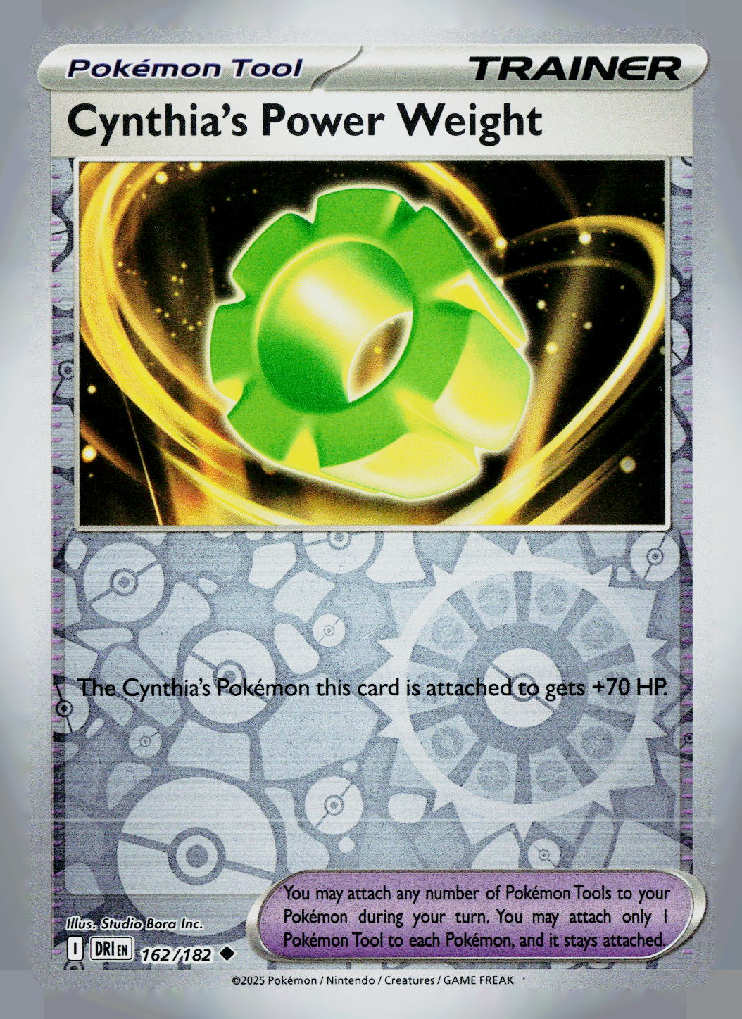 Cynthia's Power Weight DRI 162/182 Reverse Holo NM