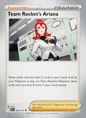 Team Rocket's Ariana ASC 202/217 NM