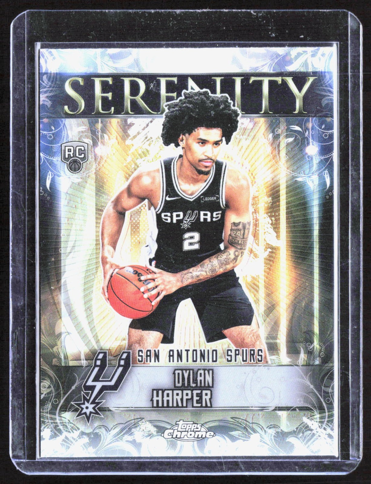 2025-26 Topps Chrome - Serenity Refractor Dylan Harper SY-12 San Antonio Spurs