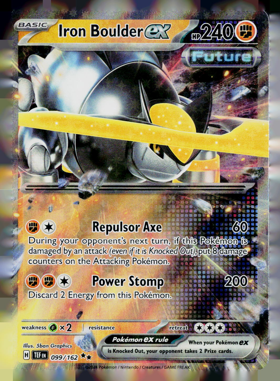 Iron Boulder ex TEF 099/162 Holo NM