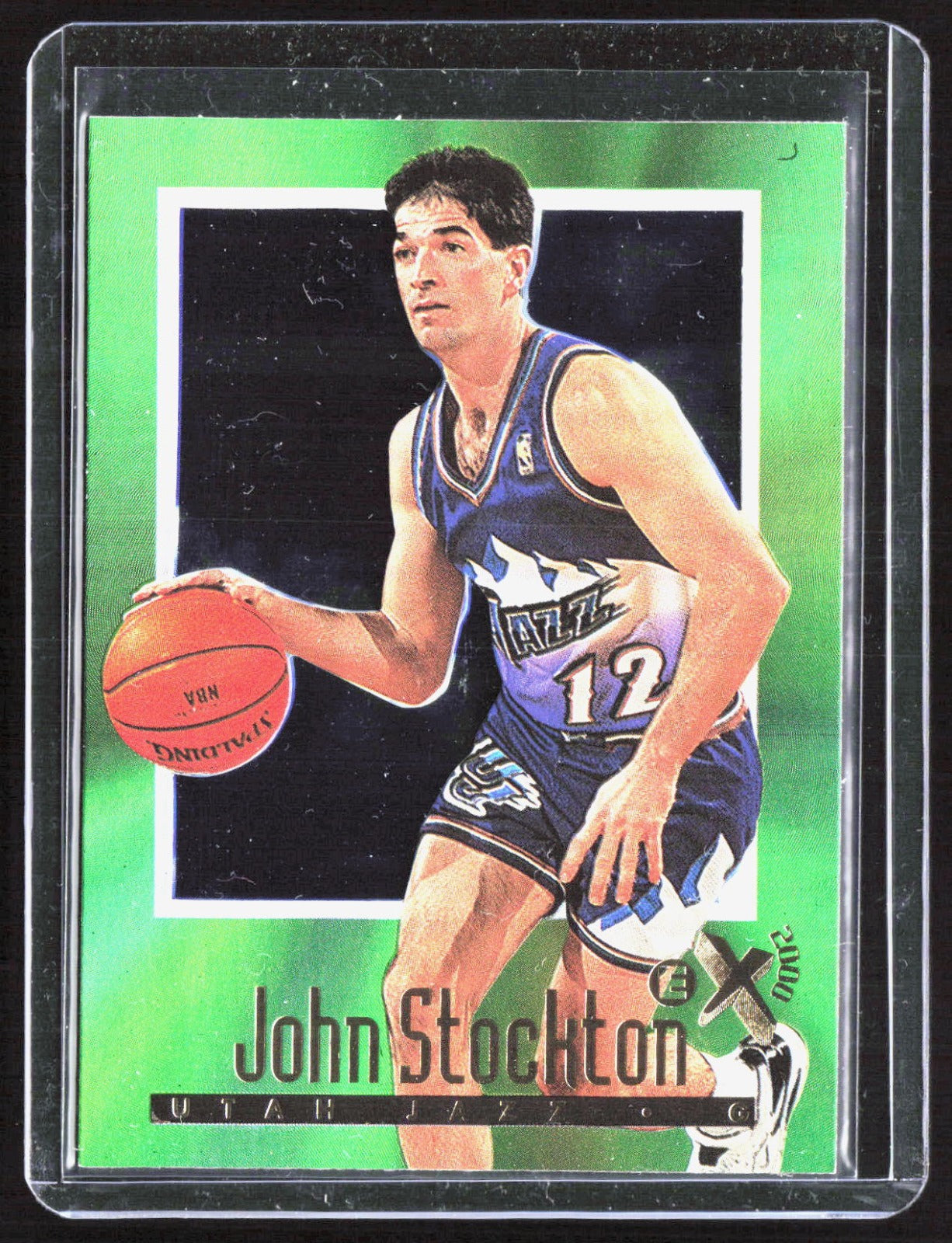 1996-97 E-X2000 John Stockton 75 Basketball Utah Jazz