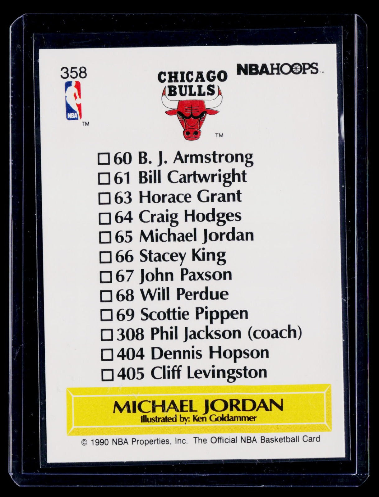 1990-91 Hoops Michael Jordan 358 Basketball Chicago Bulls