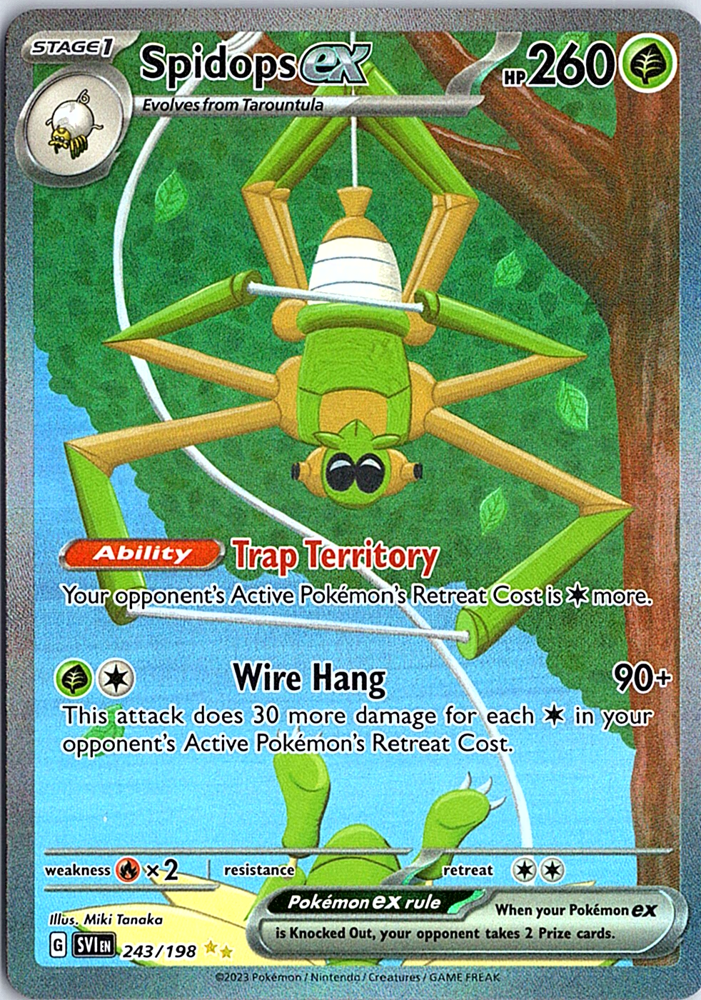 Spidops ex Special Illustration Rare SV01: Scarlet & Violet Base Set 243/198 NM