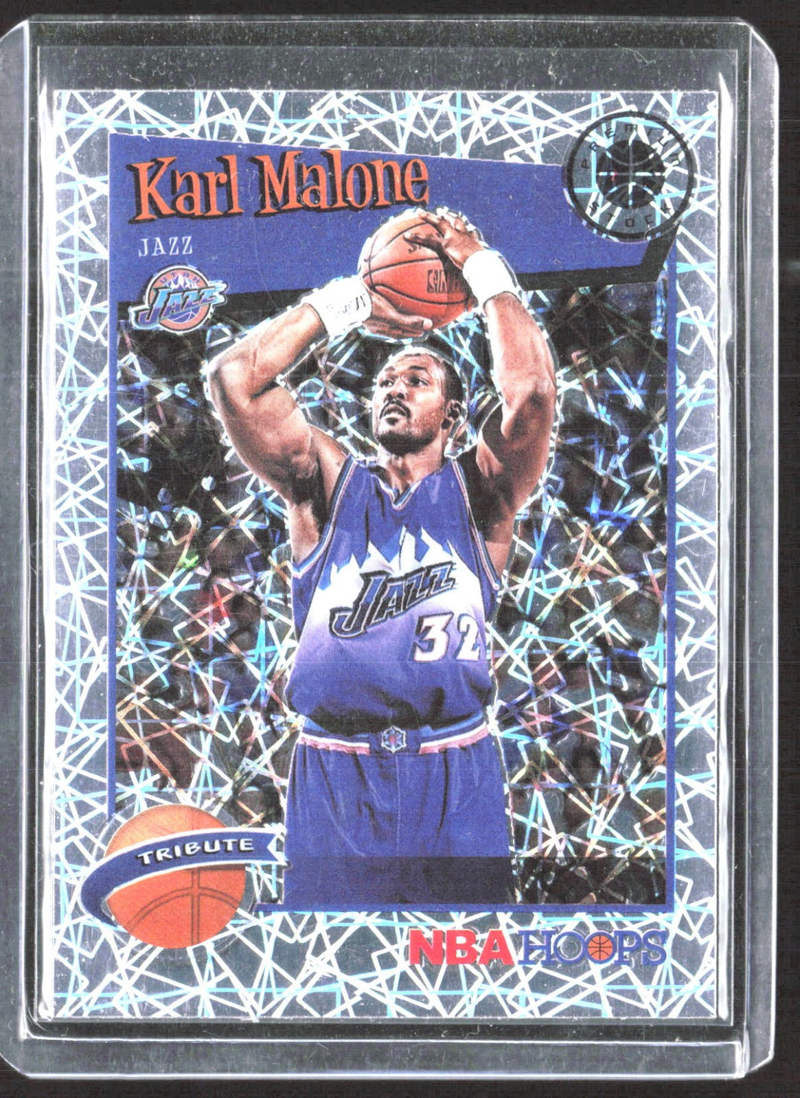2019-20 Hoops Premium Stock - Prizms Silver Scope Karl Malone 286 Basketball Utah Jazz