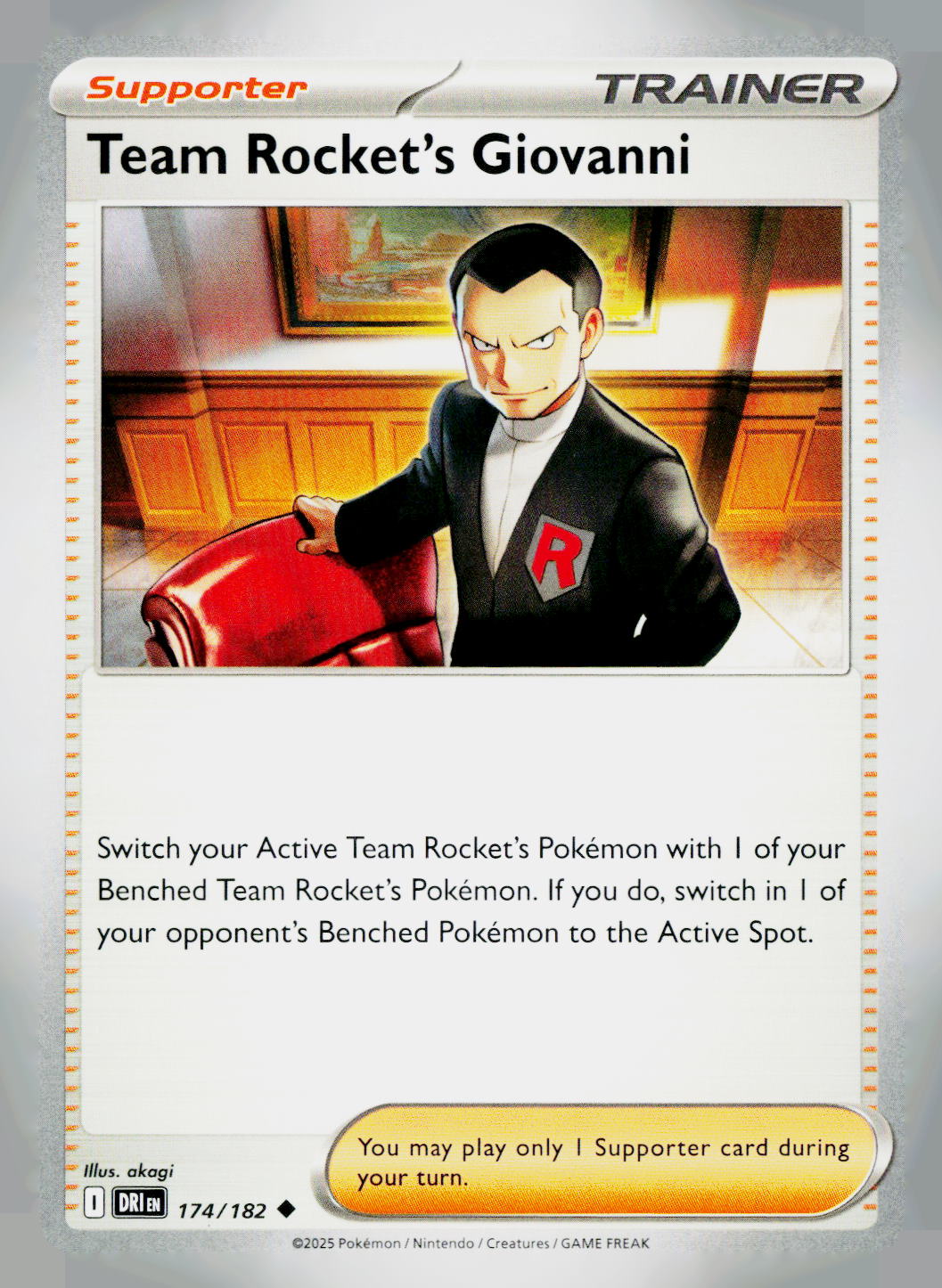 Team Rocket's Giovanni DRI 174/182 NM