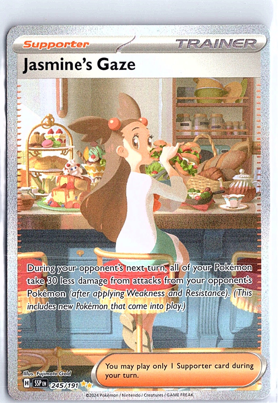Jasmine's Gaze Special Illustration Rare SV08: Surging Sparks 245/191 NM