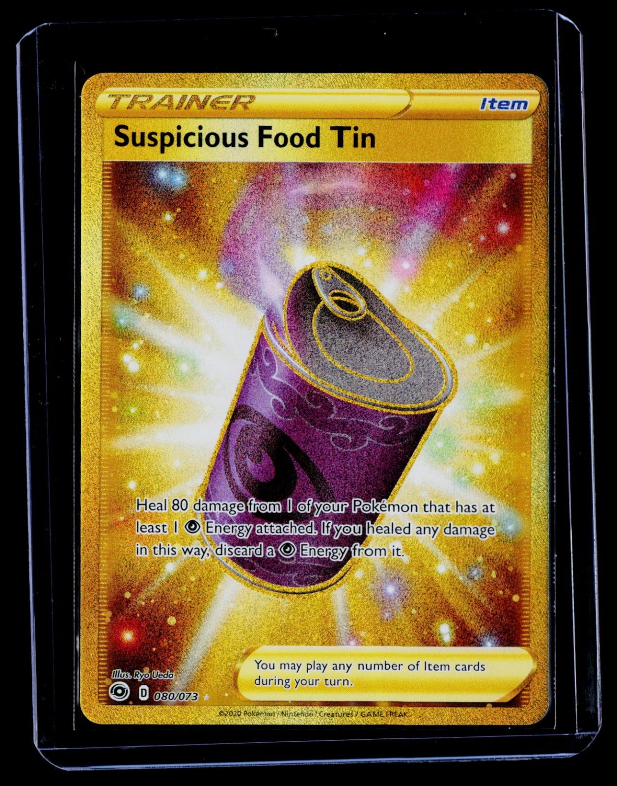 Suspicious Food Tin (Secret) Holo Champion's Path 80/73 NM