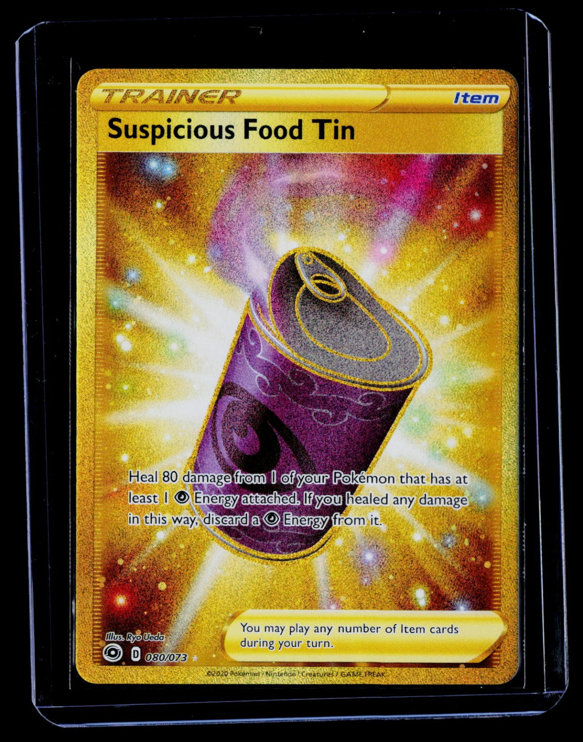 Suspicious Food Tin (Secret) Holo Champion's Path 80/73 NM