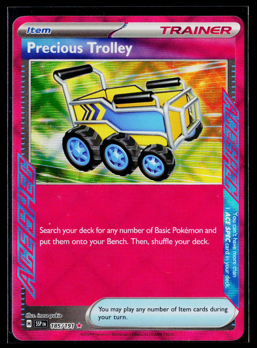 Precious Trolley SSP 185/191 Holo NM