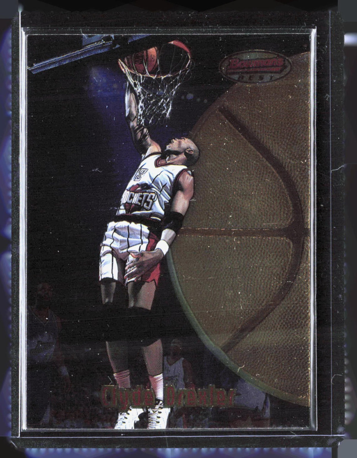 1997-98 Bowman's Best Clyde Drexler 16 Basketball Houston Rockets