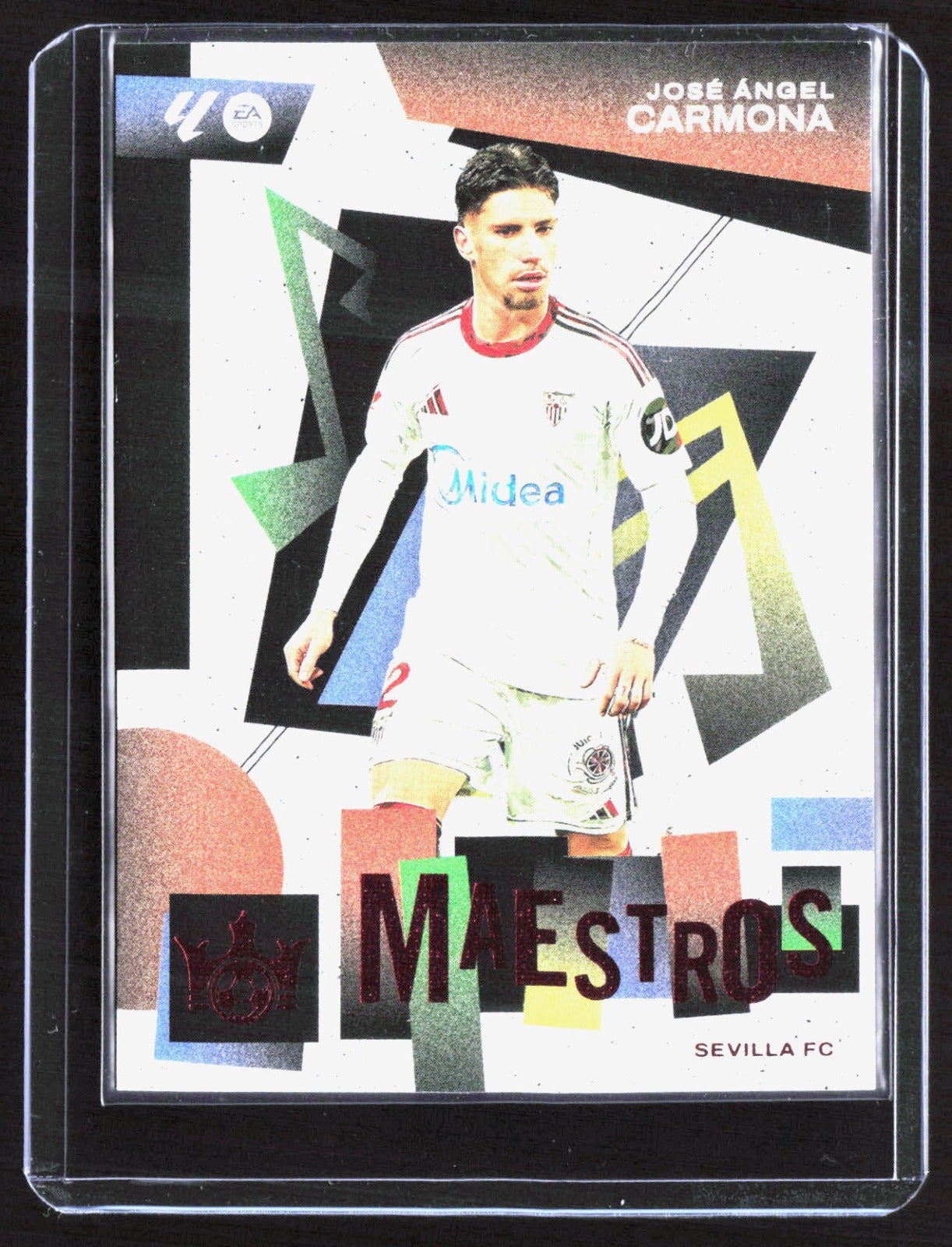 Jose Angel Carmona Panini 2025-26 Pitch Kings Maestros Insert #9 Sevilla FC /199