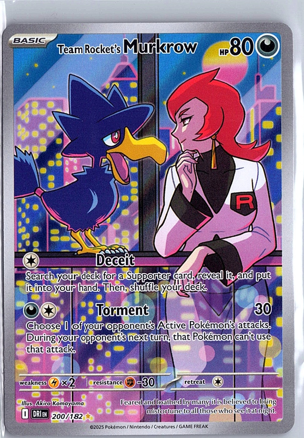Team Rockets Murkow : Destined Rivals 200/182 NM (Back)