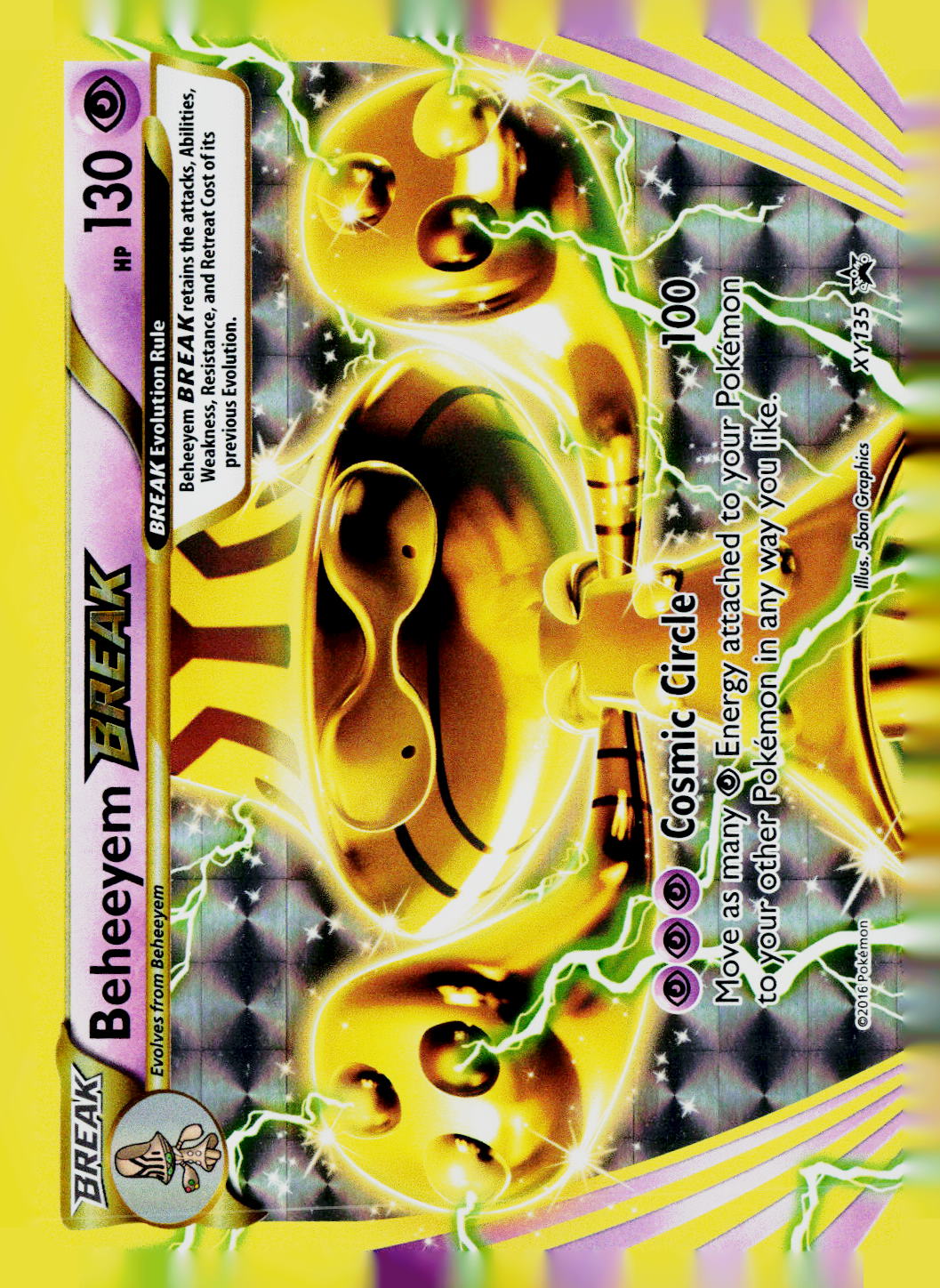 Beheeyem BREAK Holo XY Promos XY135 LP