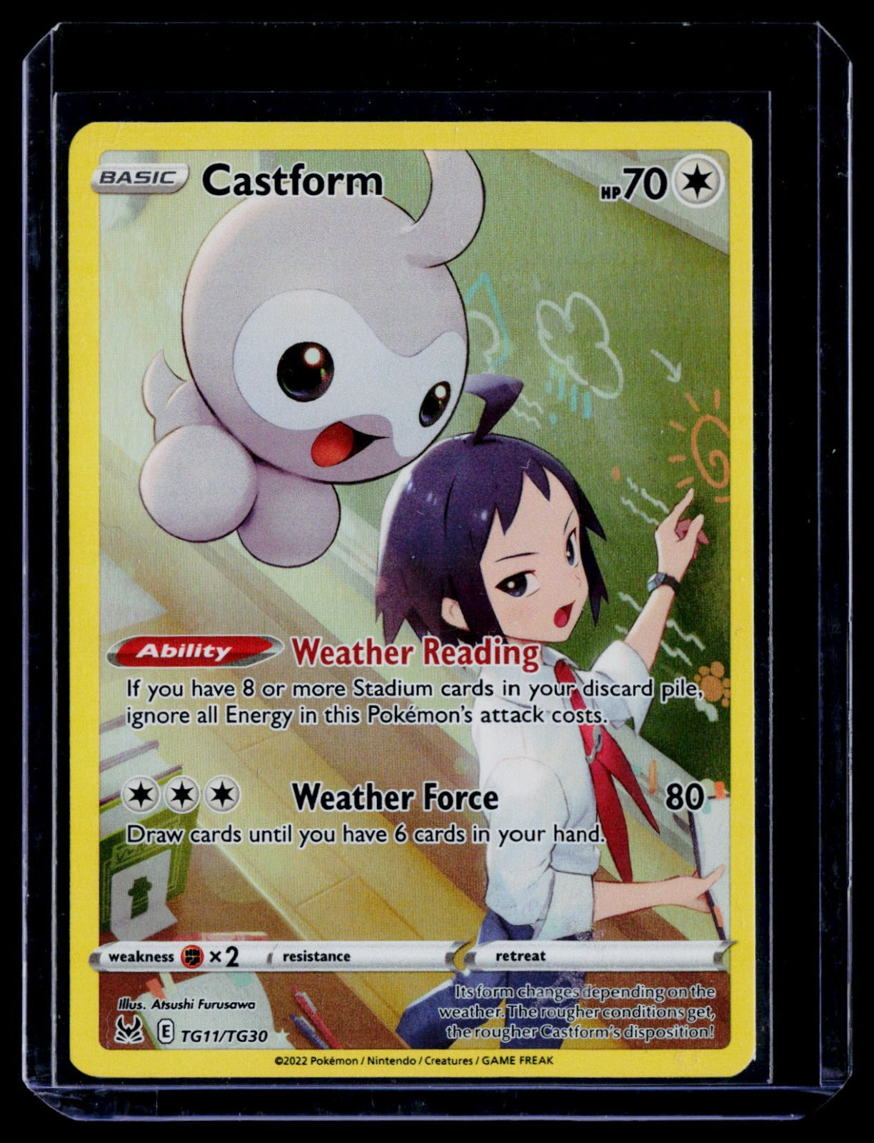 Castform SWSH11: TG11 Holo NM