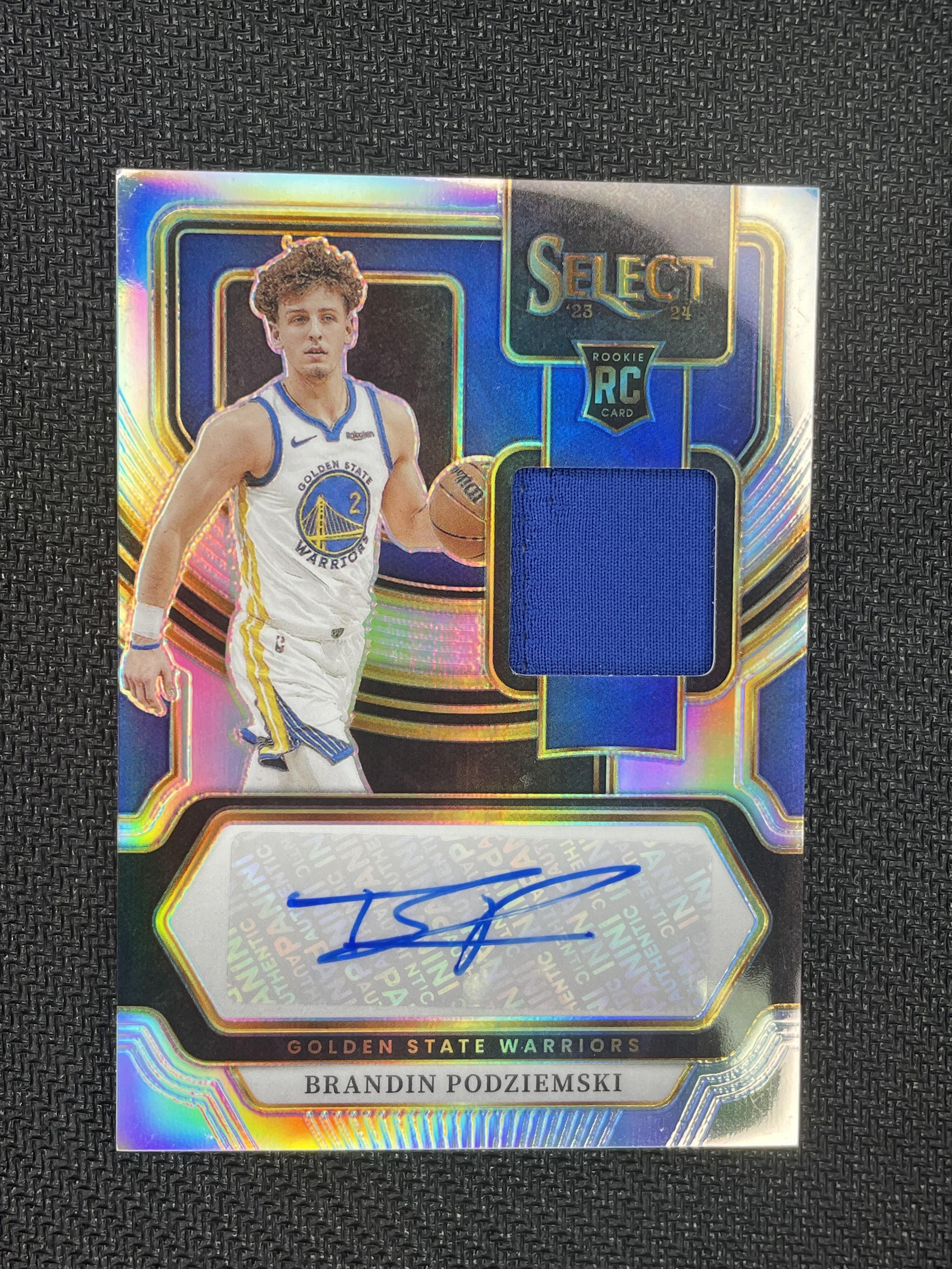 2023-24 Panini Select #RJPOD Brandin Podziemski RPA Auto /199