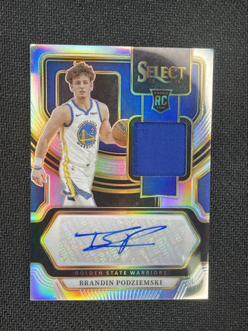 2023-24 Panini Select #RJPOD Brandin Podziemski RPA Auto /199