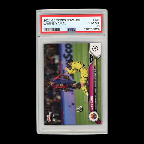 2024-25 Topps Now UCL Lamine Yamal PSA 10