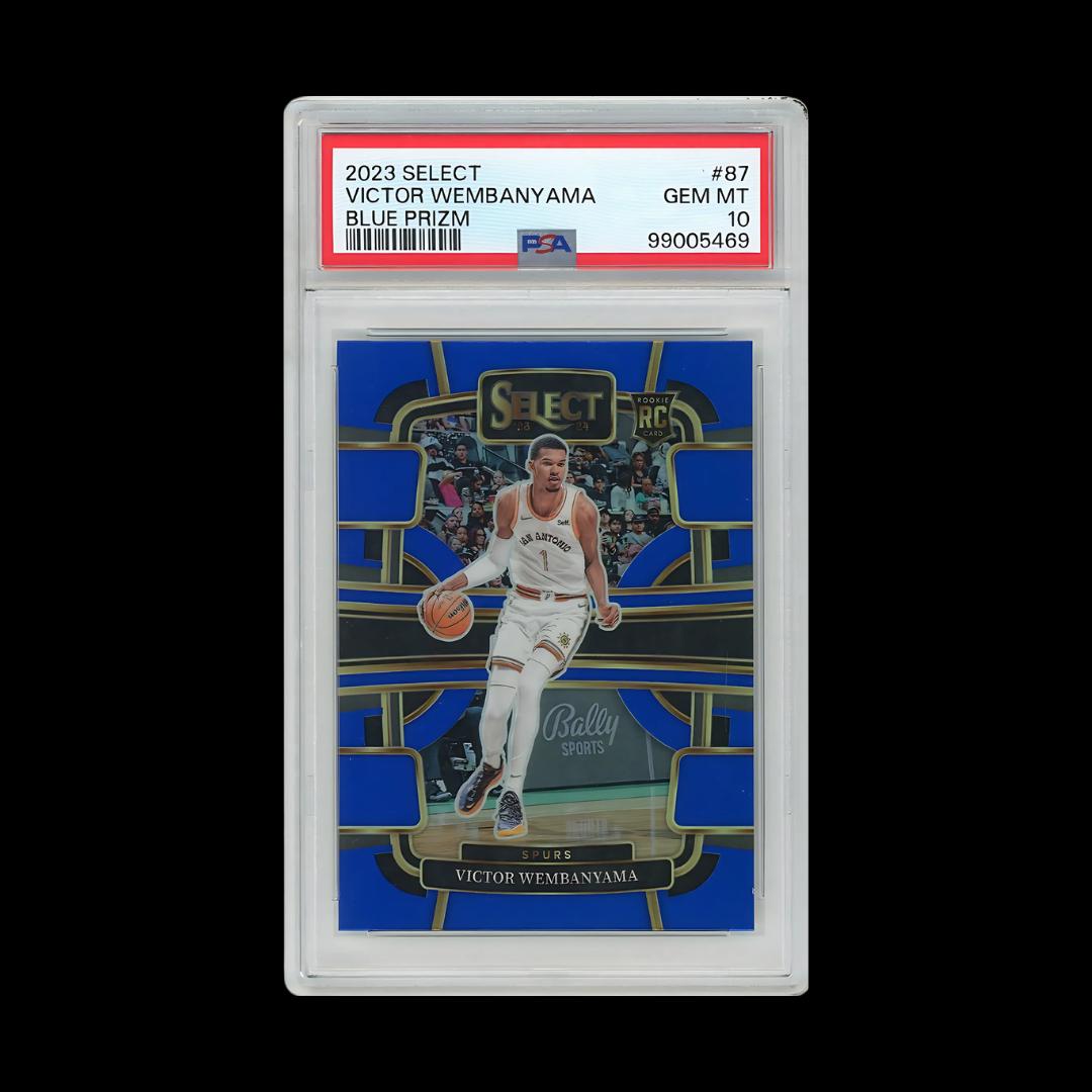 2023-24 Panini Select #87 Victor Wembanyama Blue PSA 10
