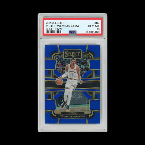 2023-24 Panini Select #87 Victor Wembanyama Blue PSA 10