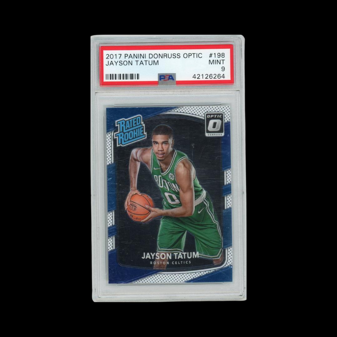2017-18 Donruss Optic #198 Jayson Tatum Rated Rookie PSA 9