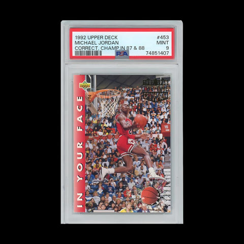 1992-93 Upper Deck #453 Michael Jordan PSA 9