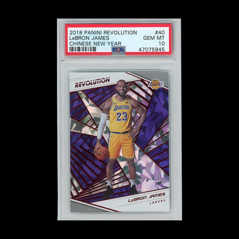 2018-19 Panini Revolution #40 LeBron James CNY PSA 10