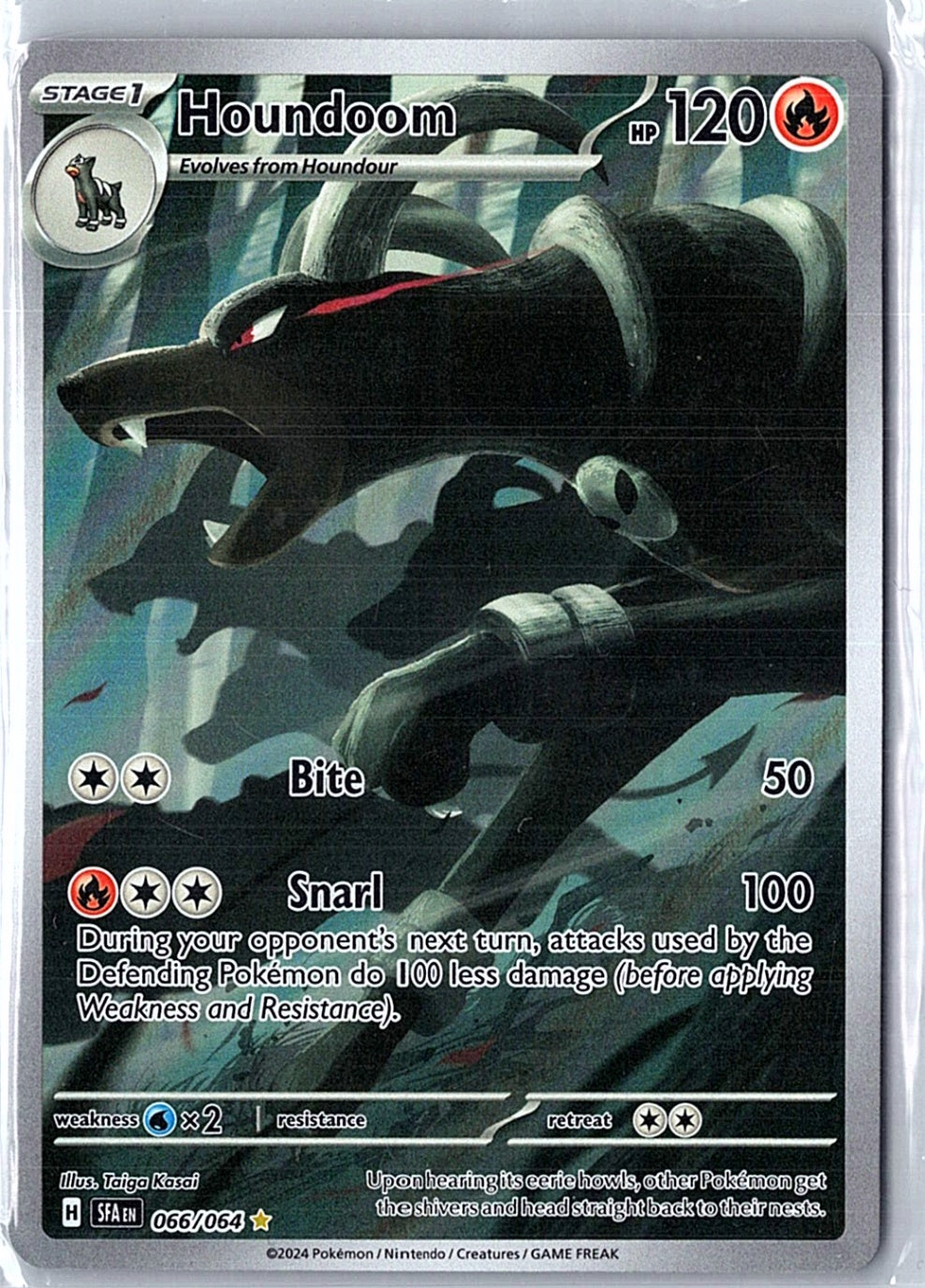 Houndoom - Illustration Rare SV: Shrouded Fable 066/064 NM