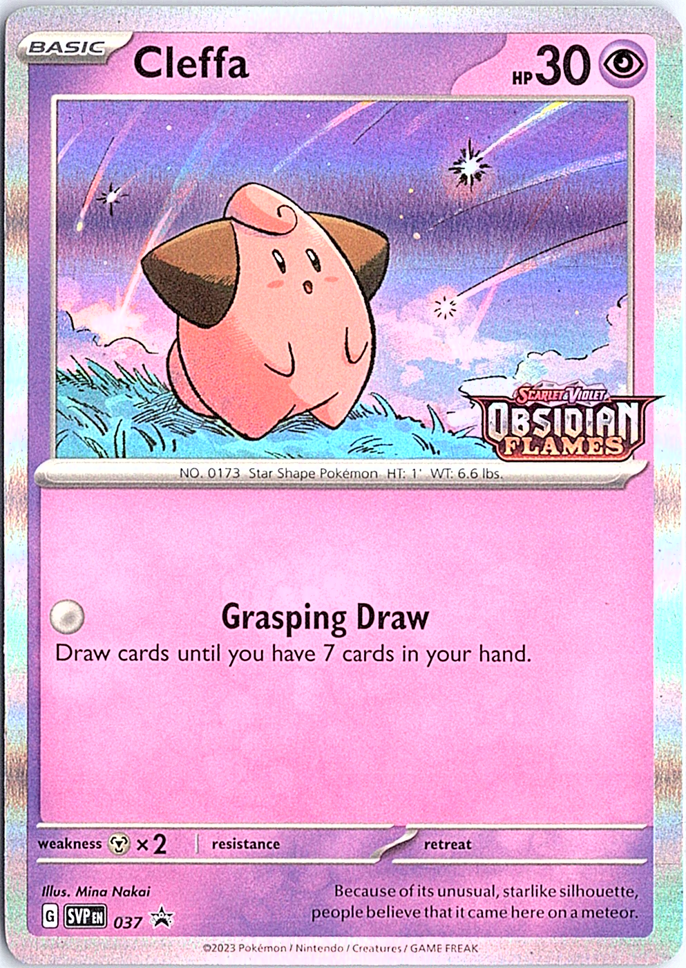 Cleffa - (Prerelease) Promo SV: Scarlet & Violet Promo Cards 037 NM