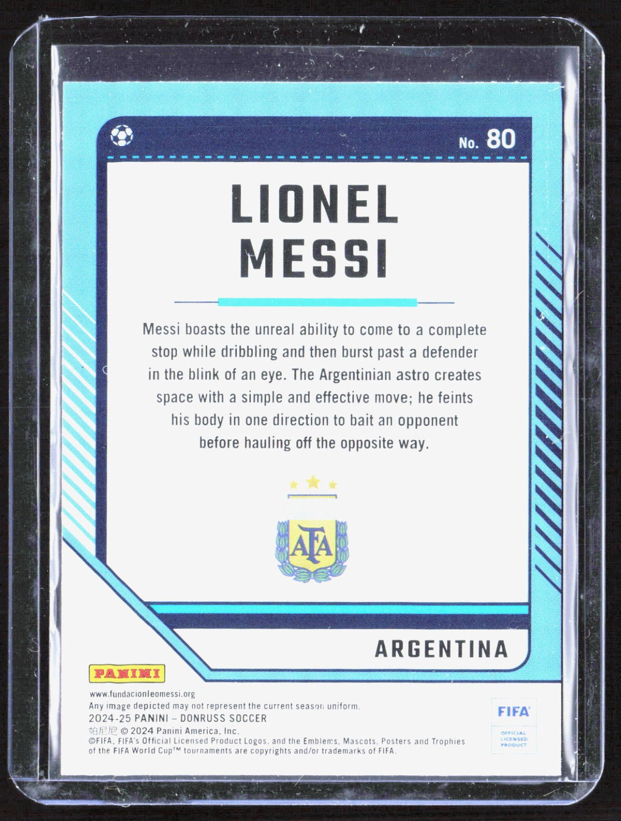 2024-25 Donruss Lionel Messi 80 Soccer Argentina