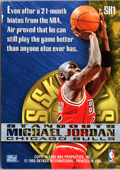Michael Jordan SkyBox Premium - Standouts Hobby SH1 LP (Back)