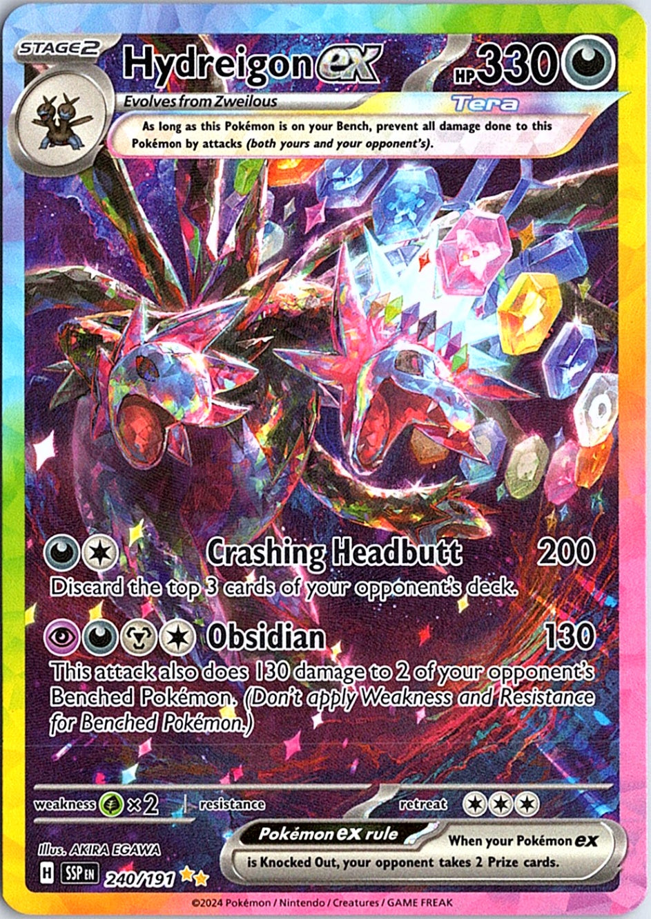 Hydreigon ex Special Illustration Rare SV08: Surging Sparks 240/191 NM