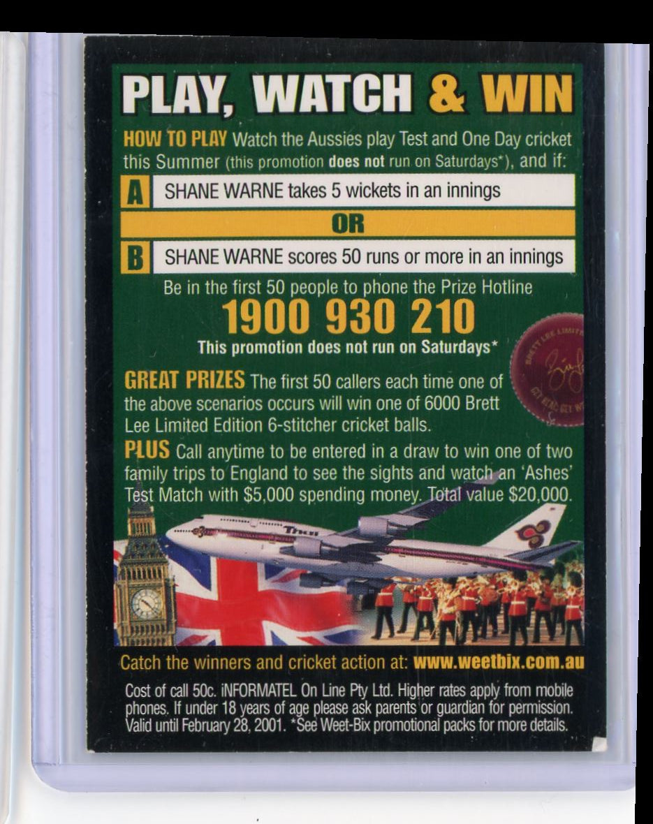 2001 Weet Bix ACB Shane Warne