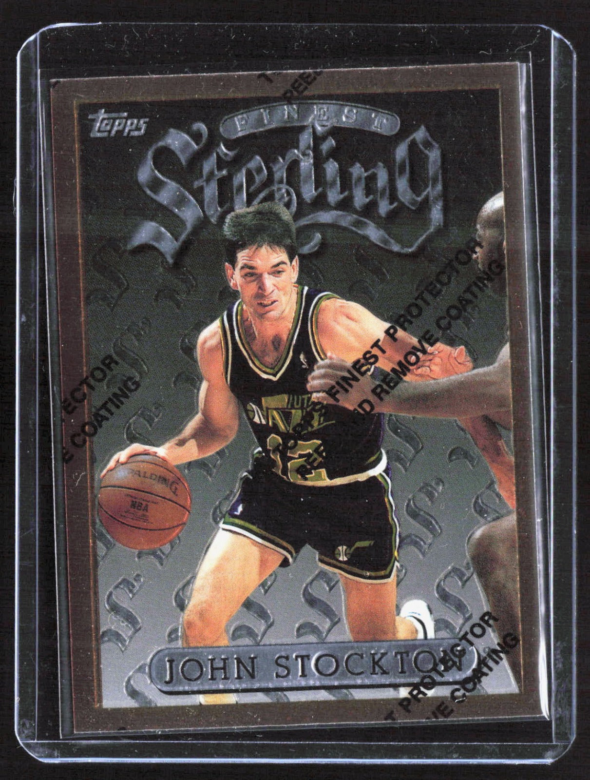 1996-97 Finest John Stockton 90 Basketball Utah Jazz
