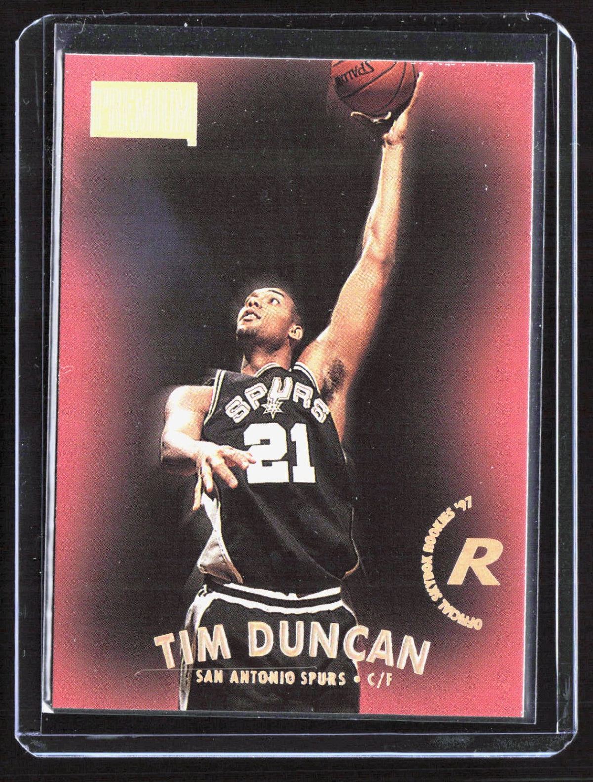 1997-98 SkyBox Premium Tim Duncan 112 Basketball San Antonio Spurs