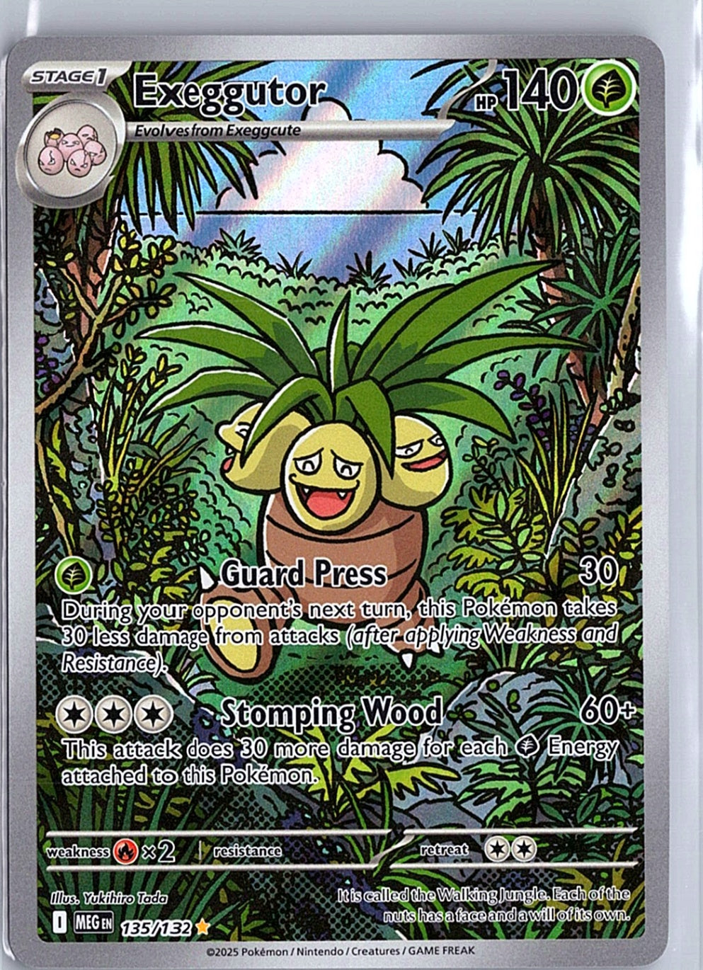 Exeggutor Illustration Rare ME01: Mega Evolution 135/132 NM