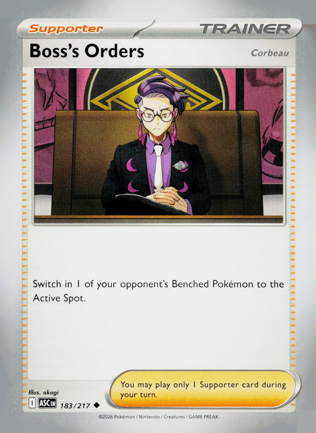 Boss's Orders [Corbeau] ASC NM