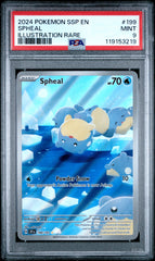 2024 Pokemon Ssp En-Surging Sparks #199 Spheal Illustration Rare PSA 9