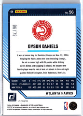 2024-25 Donruss Optic #56 Dyson Daniels Red Glitter #/75