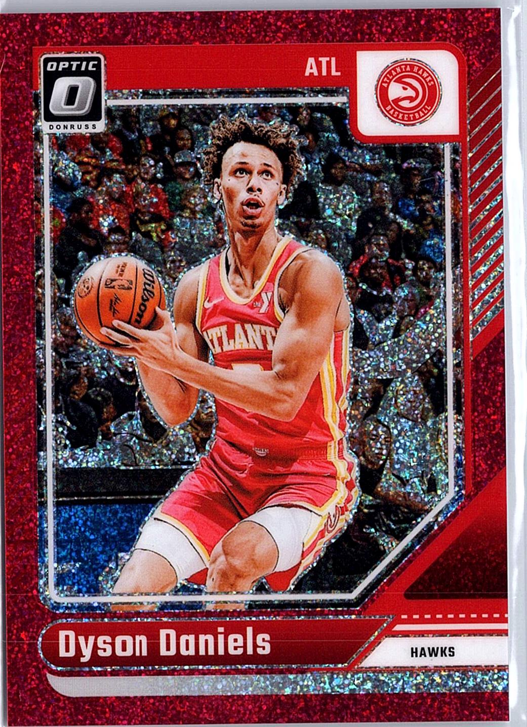 2024-25 Donruss Optic #56 Dyson Daniels Red Glitter #/75