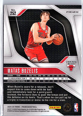 2024-25 Panini Prizm #252 Matas Buzelis Prizms Pink Ice